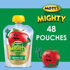 Mott's resealable spout detail demonstrating easy, mess-free feeding