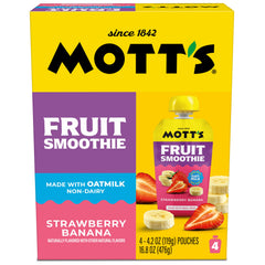 Mott’s smoothie pouring texture close-up showcasing creamy oatmilk texture benefit