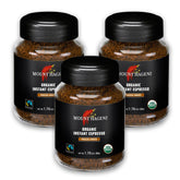 Mount Hagen front packaging three-jar set showing convenience and organic branding