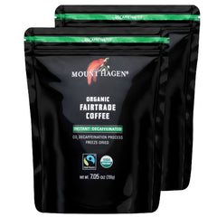Mount Hagen front packaging showing two resealable pouches and organic label benefit