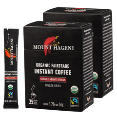 Mount Hagen front packaging showing two 25-stick packs and organic badge