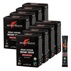 Mount Hagen front packaging showing organic 25-count sticks, convenient for travel
