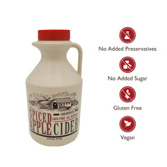 Mountain Cider Company concentrate pouring spout close-up, precise pouring without mess