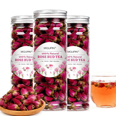 MQUPIN front packaging showing three food-grade rosebud packs and product clarity