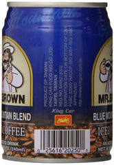 Mr. Brown label close-up highlighting ingredients and flavor for informed choice