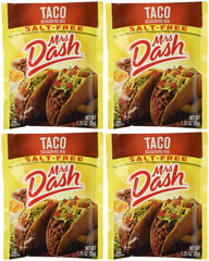 Mrs. Dash front view of four 1.25 oz packets showing packaging and convenience