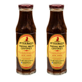 Mrs H.S.Ball's front packaging showing jar and brand, reliable pantry staple benefit