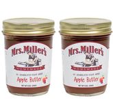 Mrs. Miller's front jar showing label and homemade apple butter benefit convenience