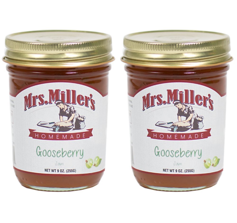 Mrs. Miller's front jar view showing label and two-pack for clear storage benefit