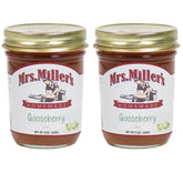 Mrs. Miller's front jar view showing label and two-pack for clear storage benefit