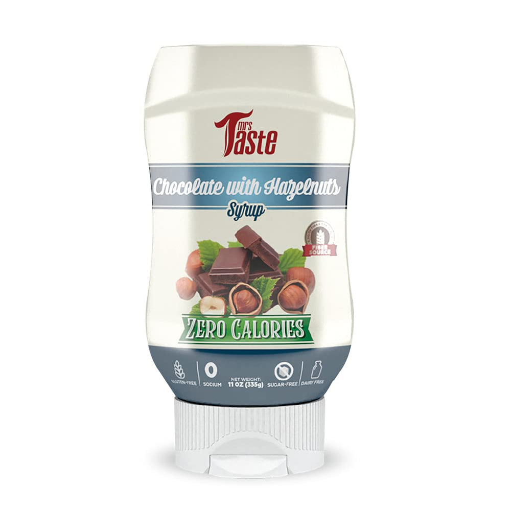 Mrs Taste front packaging showing chocolate hazelnut label and benefits