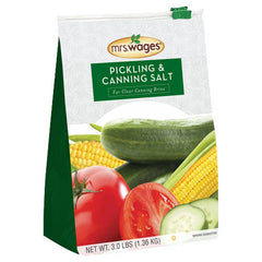Mrs. Wages front packaging showing resealable pouch and 3 lb label for convenience