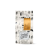 Mt. Comfort Coffee front bag displaying roast name and net weight, appealing packaging