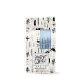 Mt. Comfort Coffee bag front shows branding and roast for confident choice