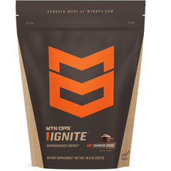 MTN OPS front canister showing Charged Cocoa and performance branding for quick recognition