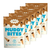 Muddy Bites front packaging showing pouch and brand, convenient snack portability