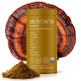 MUDWTR turmeric front packaging showing jar and serving info for easy choice