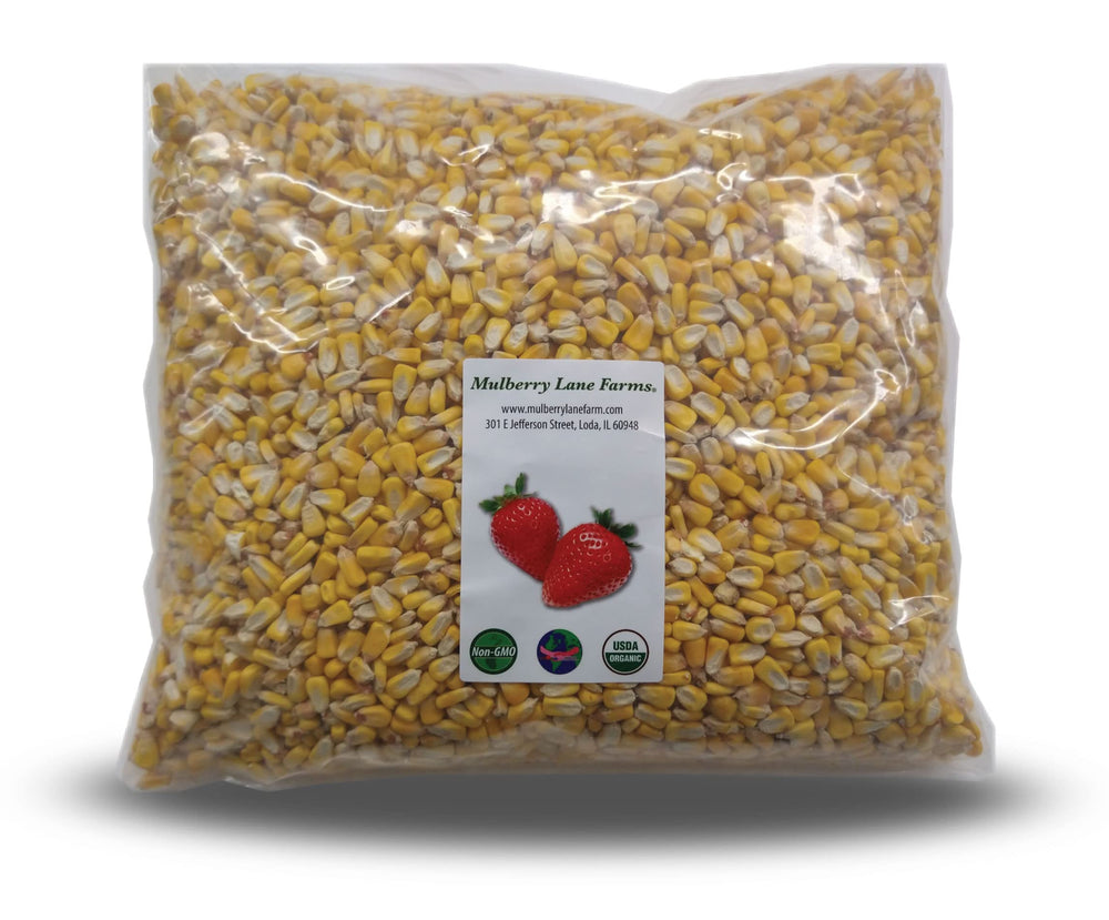 Mulberry Lane Farms front packaging showing 5 lb bag and organic label, clear quality