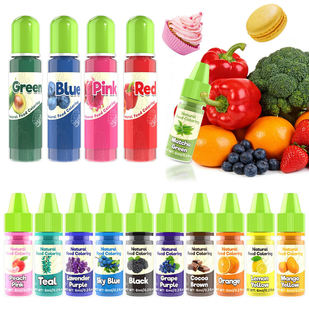 Muloen front packaging showing all 15 liquid color bottles and labels for quick selection
