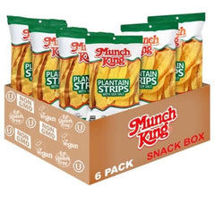 Munch King close-up of crispy plantain strip texture illustrating extra crunch and quality