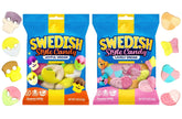 Munchique front packaging showing both 4 oz bags and bright designs for gifting