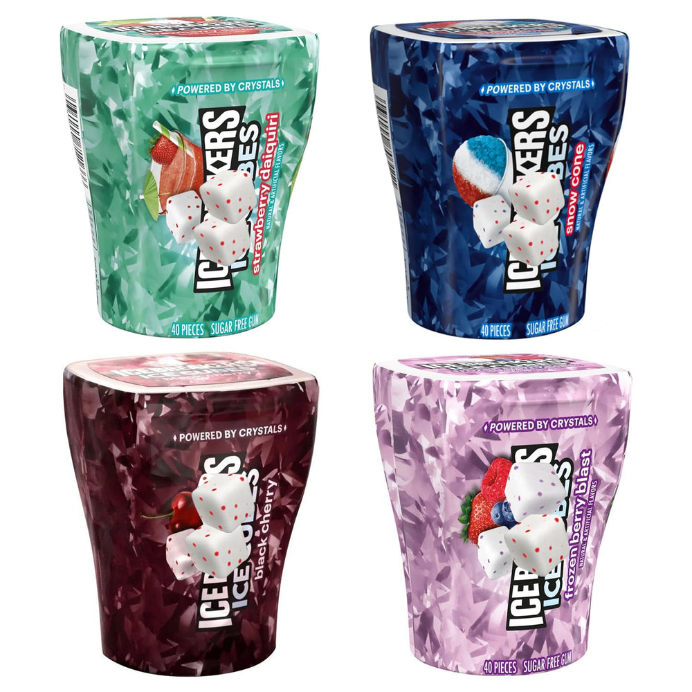 Munchique front packaging showing four flavor bottles and assortment benefit