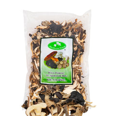 Mushroom House front packaging showing resealable 16 oz bag and label benefits