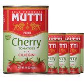 Mutti ciliegini front packaging showing brand and product benefit