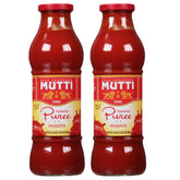 Mutti passata front packaging showing brand and pure tomato base benefit