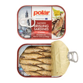 MW Polar front of can showing label and canola oil, convenient ready-to-eat benefit