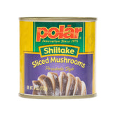 MW Polar front packaging showing sliced shiitake, clear label and benefit