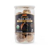 MW Polar front packaging showing whole organic black garlic bulbs, ready-to-eat convenience