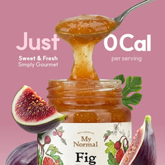 My Normal jam texture close-up showing fig pieces and natural consistency