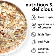 Mylk Labs close-up of thick oatmeal texture highlighting whole grain oats and seeds for satisfying mouthfeel