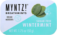 Myntz open tin with visible mints offering quick-access benefit