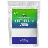 MYOC xanthan gum front packaging showing product label and weight