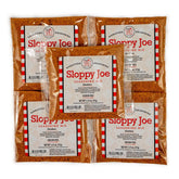 MySALT front packaging showing five sodium-free sloppy joe packets for easy meals