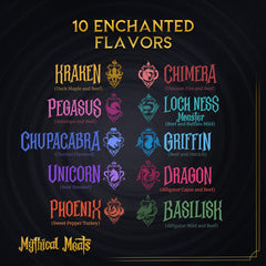 Mythical Meats close-up texture of beef stick illustrating rich seasoning
