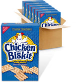 NABISCO front box of CHICKEN IN A BISKIT showing branding and snack benefits