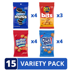 NABISCO CHIPS AHOY! Minis close-up highlighting chocolate chips and grab-and-go appeal