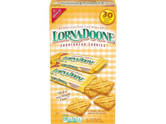 nabisco Lorna Doone front packaging showing 30-count box and portion convenience