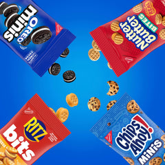 NABISCO Nutter Butter Bites close-up showing peanut butter filling and snack portability