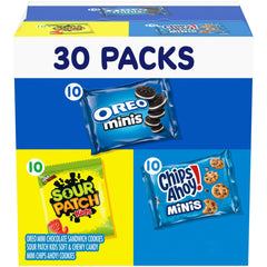 NABISCO variety pack front box shows all three snack types, ideal for events