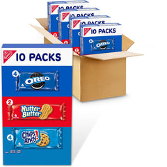 NABISCO front box view showing mixed cookie brands for easy selection