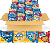 NABISCO variety pack front view showing four cookie brands and convenience