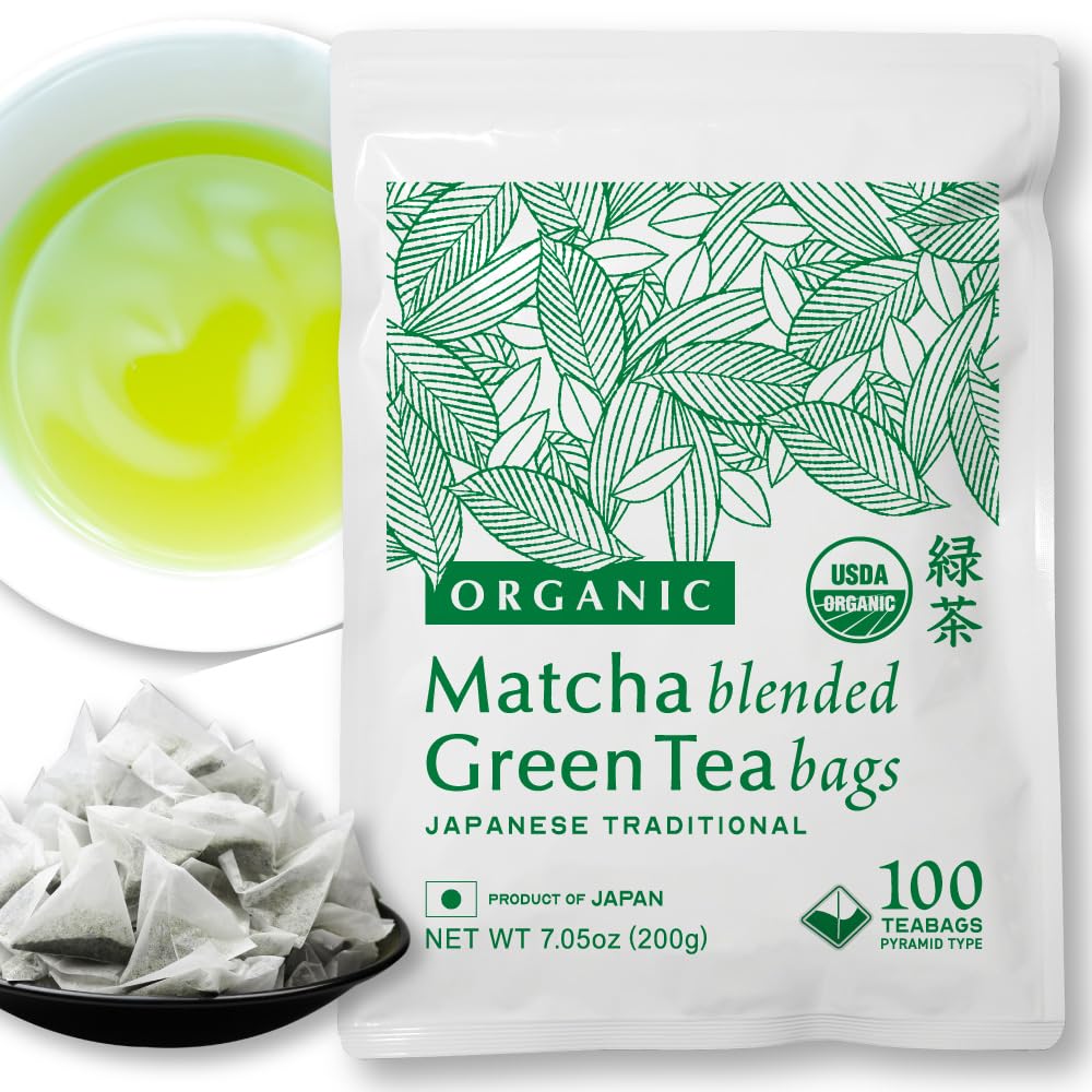 NAKANE TEA INC. front packaging showing 100-count box and organic seal for convenience