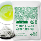 NAKANE TEA INC. front packaging showing 100-count box and organic seal for convenience