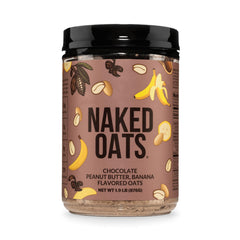 NAKED front packaging showing flavor and servings, clear benefit of quick breakfast