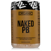 NAKED front packaging showing organic powdered peanut butter and benefits