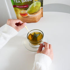 NalLife brewed cup with clear infusion highlighting soothing appearance